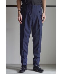RAINMAKER | RAINMAKER 17SS-PLEATED STRECH TROUSERS(NAVY)(スラックス)