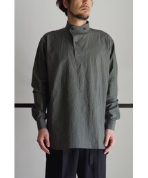 RAINMAKER | RAINMAKER 17SS- PULL-OVER L/S SHIRTS(KHAKI)(シャツ/ブラウス)
