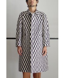 RAINMAKER | RAINMAKER 17AW-BAL COLLAR COAT(WHITE BASE)(ステンカラーコート)