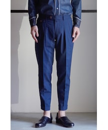 RAINMAKER | RAINMAKER-18SS 2PLEATED ANKLE TROUSERS(NAVY)(スラックス)