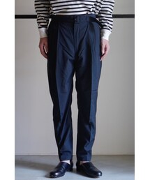 RAINMAKER | RAINMAKER-18SS BELTED TROUSERS(NAVY)(スラックス)