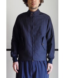 RAINMAKER | RAINMAKER-18SS WASHER LINEN BLOUSON(NAVY STRIPE)(ブルゾン)