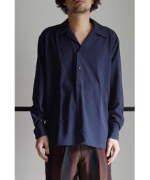 RAINMAKER | RAINMAKER 18SS-OPEN COLLAR SH(NAVY)(シャツ/ブラウス)