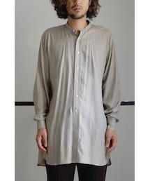 RAINMAKER | RAINMAKER 18AW BAND COLLAR LONG SHIRT(GLEN CHECK)(シャツ/ブラウス)