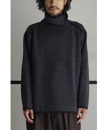 RAINMAKER | RAINMAKER-18AW OVERSIZED HIGH NECK SHIRT(DARK GRAY)(ニット/セーター)