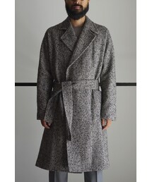 RAINMAKER | RAINMAKER-19AW-TWEED WRAP COAT(BROWN MIX)(トレンチコート)