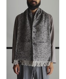 RAINMAKER | RAINMAKER-19AW 2WAY STOLE TYPE VEST(BROWN MIX)(マフラー)