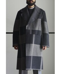 RAINMAKER | RAINMAKER19AW-DOUBLE BREASTED MELTON COAT(BLACK MIX)(チェスターコート)