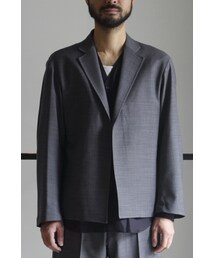 RAINMAKER | SHORT LENGTH DOBBY JACKET(GRAY)(テーラードジャケット)