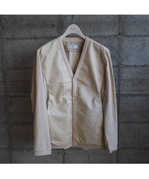 No,No,Yes! | レザー×コットン カーディガン(カーディガン/ボレロ)