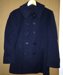 American Vintage | USN P-coat: おそらく40年代のものだった気がする。町田の古着屋TREDICIで購入。10ボタン。メルトン。(ピーコート)