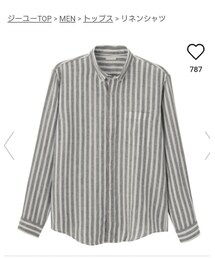 GU | フレンチリネンシャツ(シャツ/ブラウス)