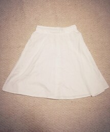 ひざ丈スカート（白）(スカート)