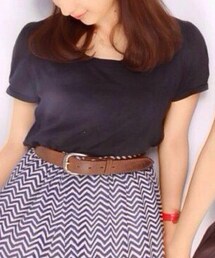 ブランド不明 | Tシャツ 黒(Tシャツ/カットソー)