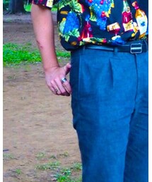 麻混シャンブレースラックス | スラックス