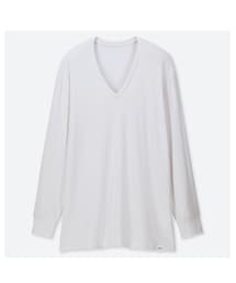 UNIQLO | ・ヒートテックエクストラウォームVネックT(9分袖・極暖)・L・790円(インナーウェア/肌着)