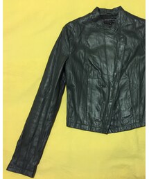 Marks & Spencer | 100% sheep skin limited edition 2011 M & S @ Chenghuang Temple(ライダースジャケット)