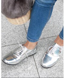 salus | シンプルペタンコレースアップシューズ(パンプス)