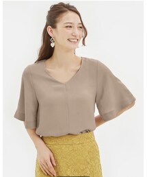 GU | エアリーフレアスリーブブラウス(5部袖)(シャツ/ブラウス)