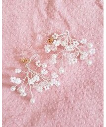 3coins | ピアスだったのを自分でイヤリングに改造✨(イヤリング)