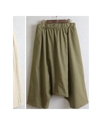 cocoro | ポケット付きでリネンのサルエルパンツ！
ウエストはゴムで楽チンです\( *´▽`* )/(その他パンツ)