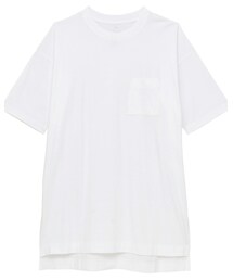 無印良品 | オーガニックコットン五分袖チュニック　婦人Ｍ・白(Tシャツ/カットソー)
