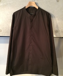 LAD MUSICIAN | ルーズネックスタンドカラーシャツ(シャツ/ブラウス)