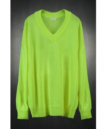 ネオンカラールーズVネックニット おすすめ(ニット/セーター)