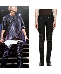 Saint Laurent | ジップレザーバイカーデニム(その他パンツ)