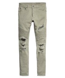 H&M | ローライズスキニーバイカー(デニムパンツ)