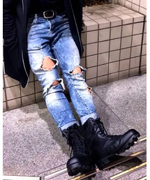 Destroyed Denim | damageが涼しい季節に😂(デニムパンツ)