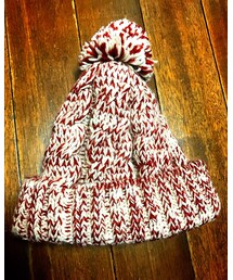 雑貨屋さんで買ったボンぼんニット帽 | 雑貨屋さんで買ったボンぼんニット帽(ハット)