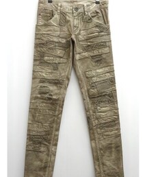 SHARE SPIRIT | パッチワーク加工スキニー(パンツ)