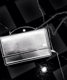 CHARLES & KEITH | シルバークラッチバッグ(クラッチバッグ)