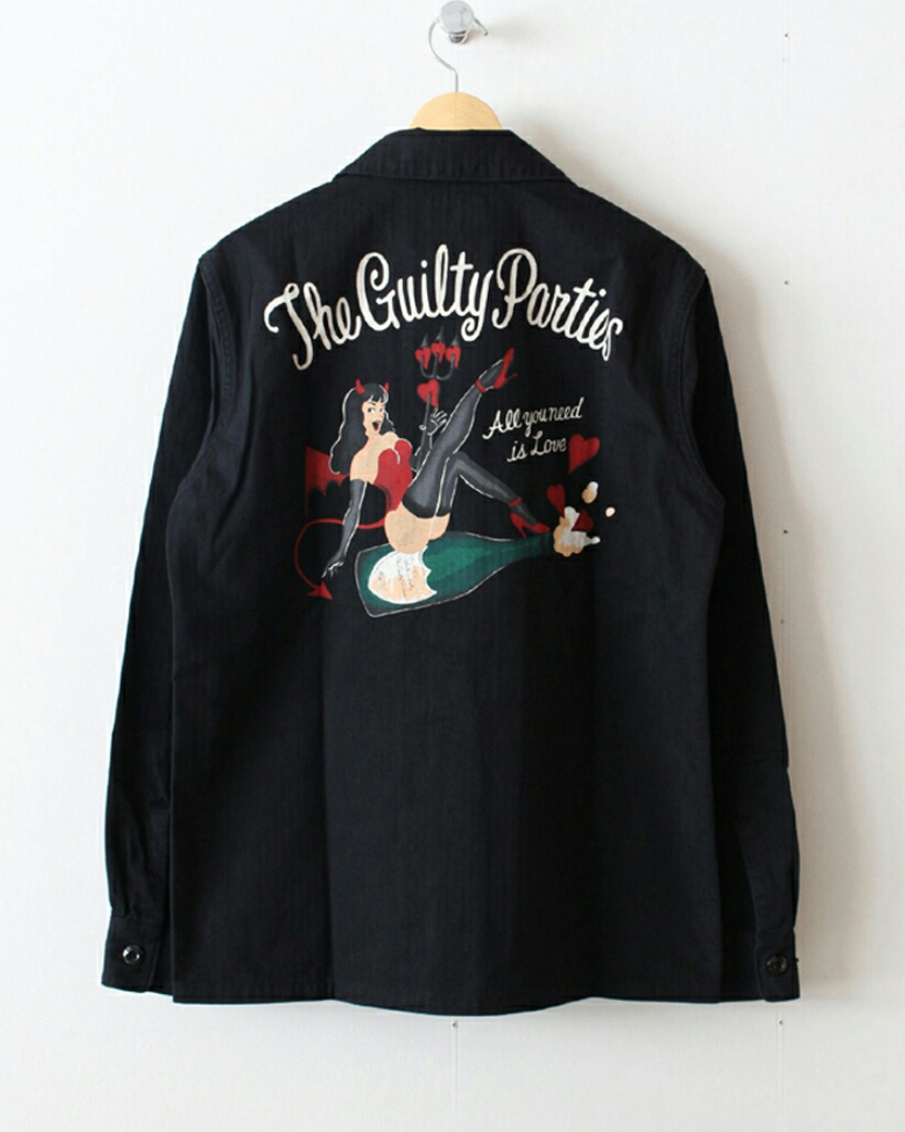 WACKO MARIA | ARMY SHIRT (tmp Limited) (Champagne Devil Girl) #BLACK(シャツ/ブラウス)
