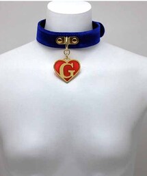 GIZA | GIZA カラーハートベロアベルトチョーカー(ネックレス)
