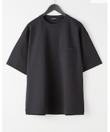 PLST | ストレッチポンチクルーネックビッグTシャツ　¥4,389(Tシャツ/カットソー)