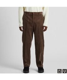 UNIQLO | ワイドフィットテーパードコーデュロイパンツ セットアップ可能(その他パンツ)
