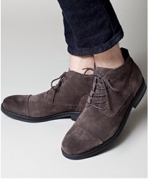 nano universe | スウェードストレートチップ5ホール(ブーツ)