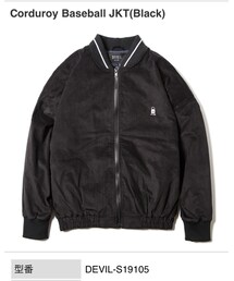 Deviluse | Corduroy Baseball JKT(Black) sサイズ(その他アウター)