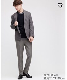 UNIQLO | ヒートテックストレッチスリムフィットパンツ　グレー　27インチ(スラックス)