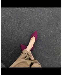 桃紅色尖頭鞋 | 1.5公分(シューズ)