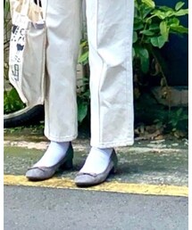 灰色低跟芭蕾舞鞋 | バレエシューズ