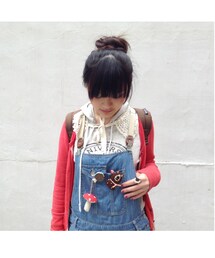 LOWRYS FARM サスペンダーパンツ(その他パンツ)