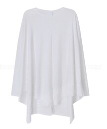 裾アンバランスカットソー(長袖)(Tシャツ/カットソー)