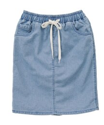 ゴムウエストデニムスカート(デニムスカート)