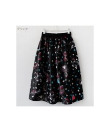  ユニークパターンロングスカート(スカート)