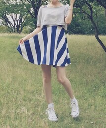 H&M | マリンボーダーワンピース(ワンピース)