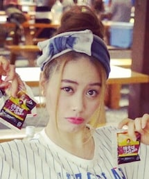 古着屋さんで買ったリボンターバン(ヘアバンド)