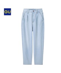 GU | ハイウエストマムジーンズ(デニムパンツ)